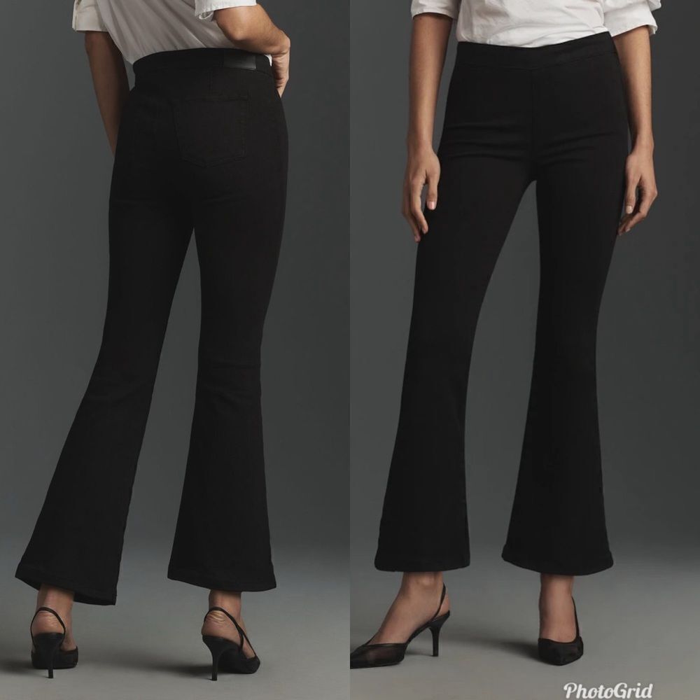 Revolve Anthropologie Edwin Lark Pull-On Mid-Rise Flare Jeans